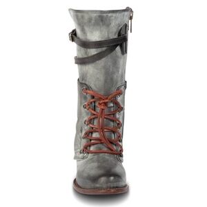 Freebird RAVI gray midcalf boots w/tie detail. Size 6. Worn ones, like new.